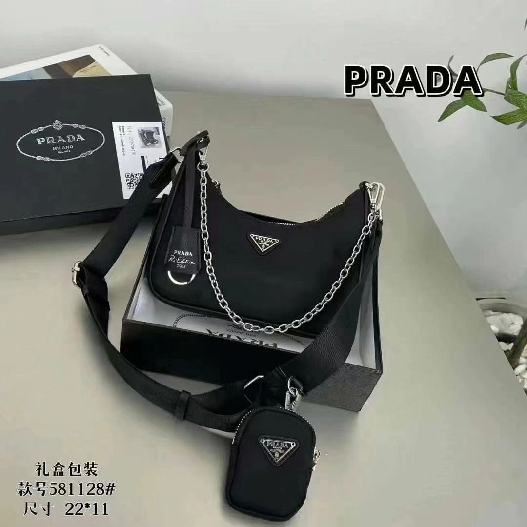 сумка прада черная нейлон,сумка прада re edition 2005,сумка через плечо prada,prada re-edition 2005 shoulder bag,прада сумка женская