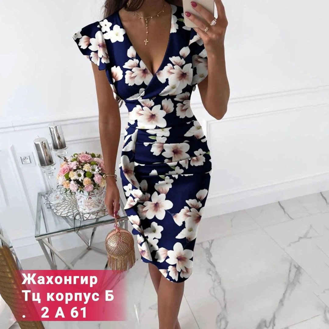 женское платье летнее,элегантные платья,женское платье миди с цветочным принтом,платье,модное платье