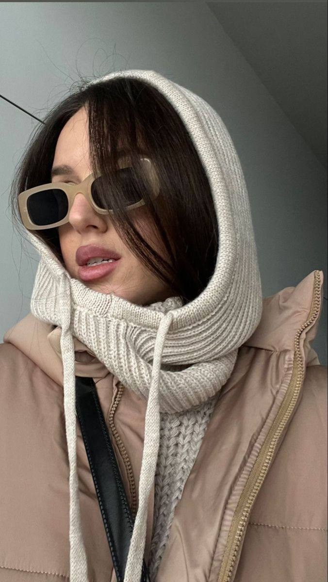 головной убор мусульманки,капор капюшон женский вязаный,капор капюшон,хиджаб модный,зимняя мода