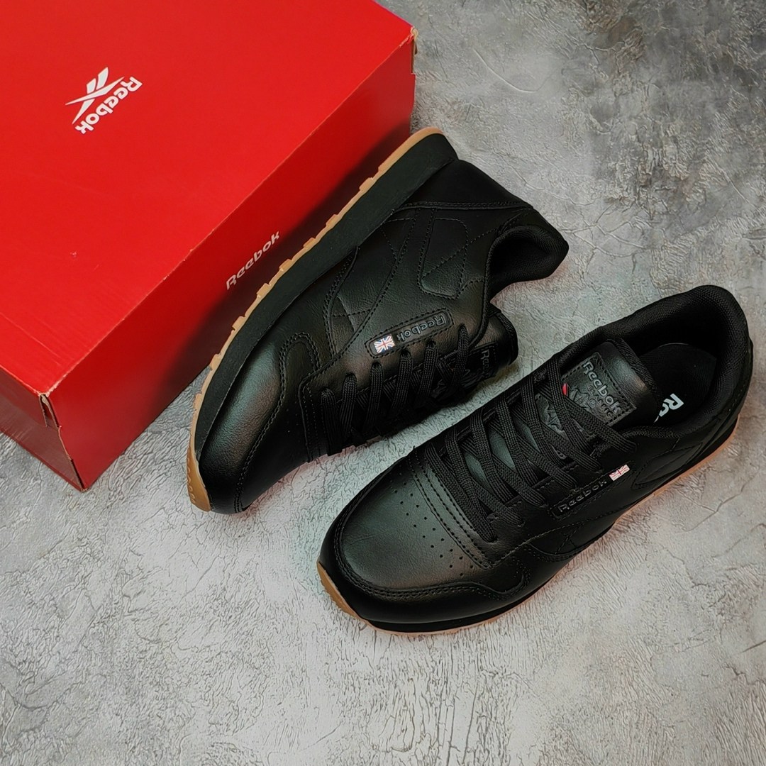 кроссовки reebok classic leather,кроссовки рибок классик мужские черные кожаные,reebok classic leather gum black,мужские кроссовки reebok classic leather,кроссовки reebok classic