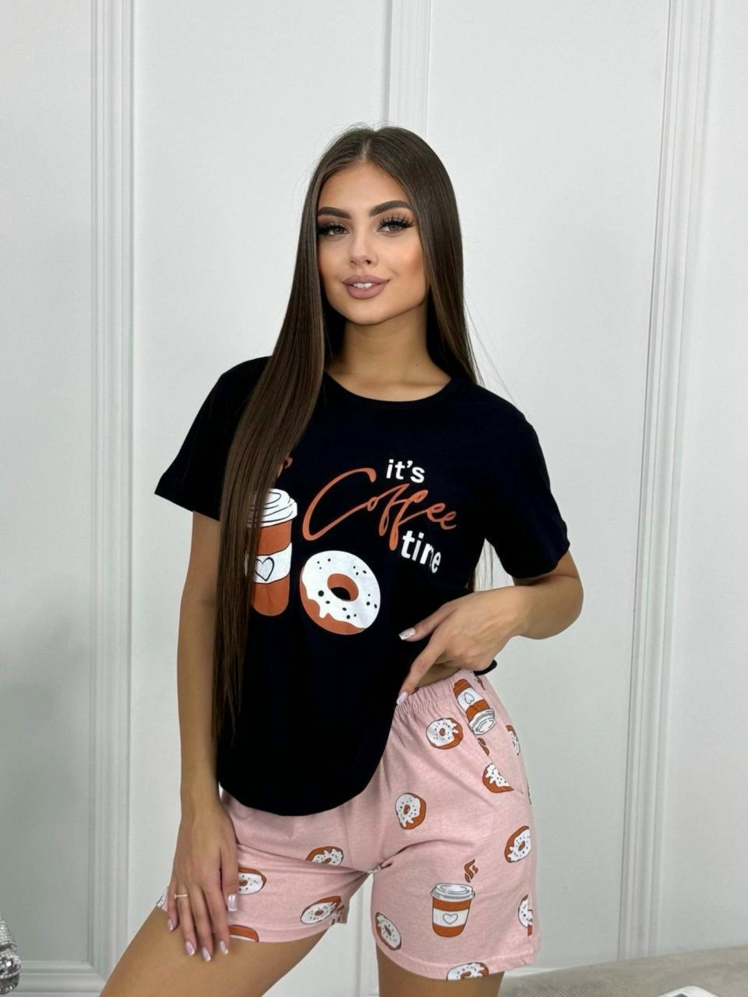 женская пижама с шортами,женская пижама,пижама с шортами,женская пижама арт,пижама домашний одежда