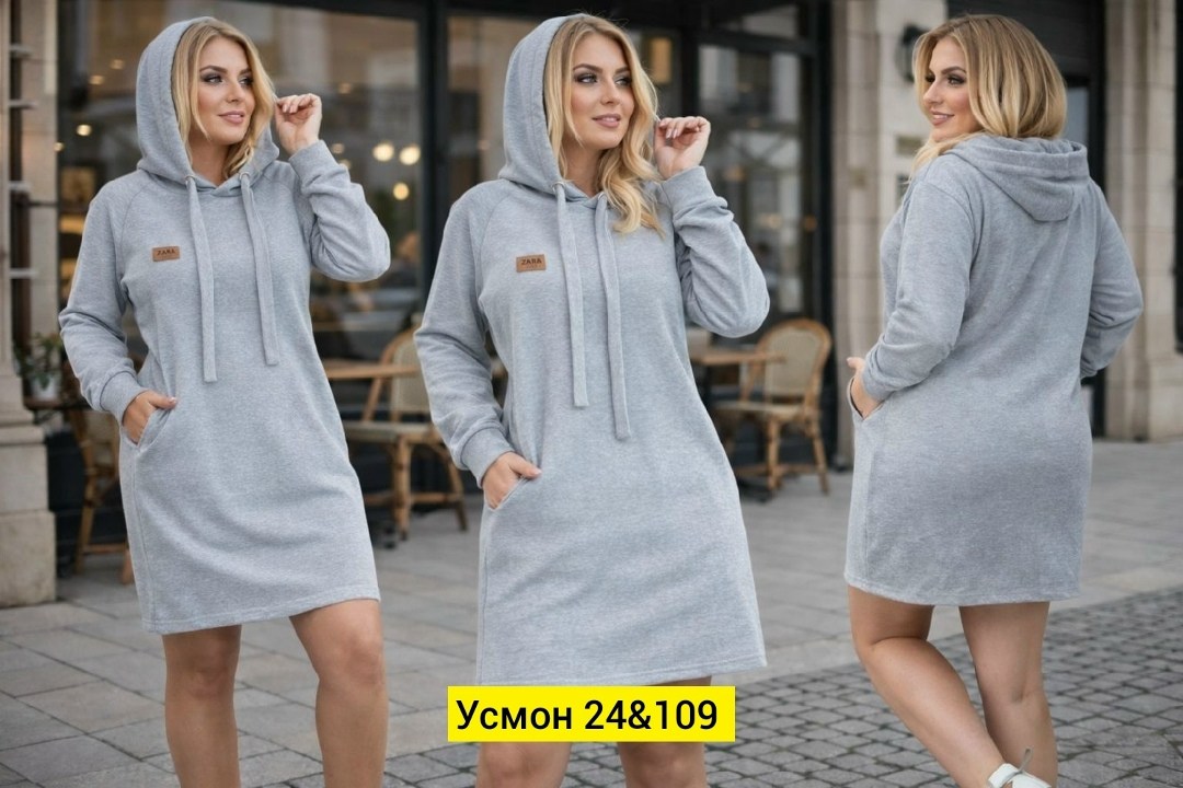 платье женская,платье на флисе,платье теплое,платье женское с капюшоном,платье туника