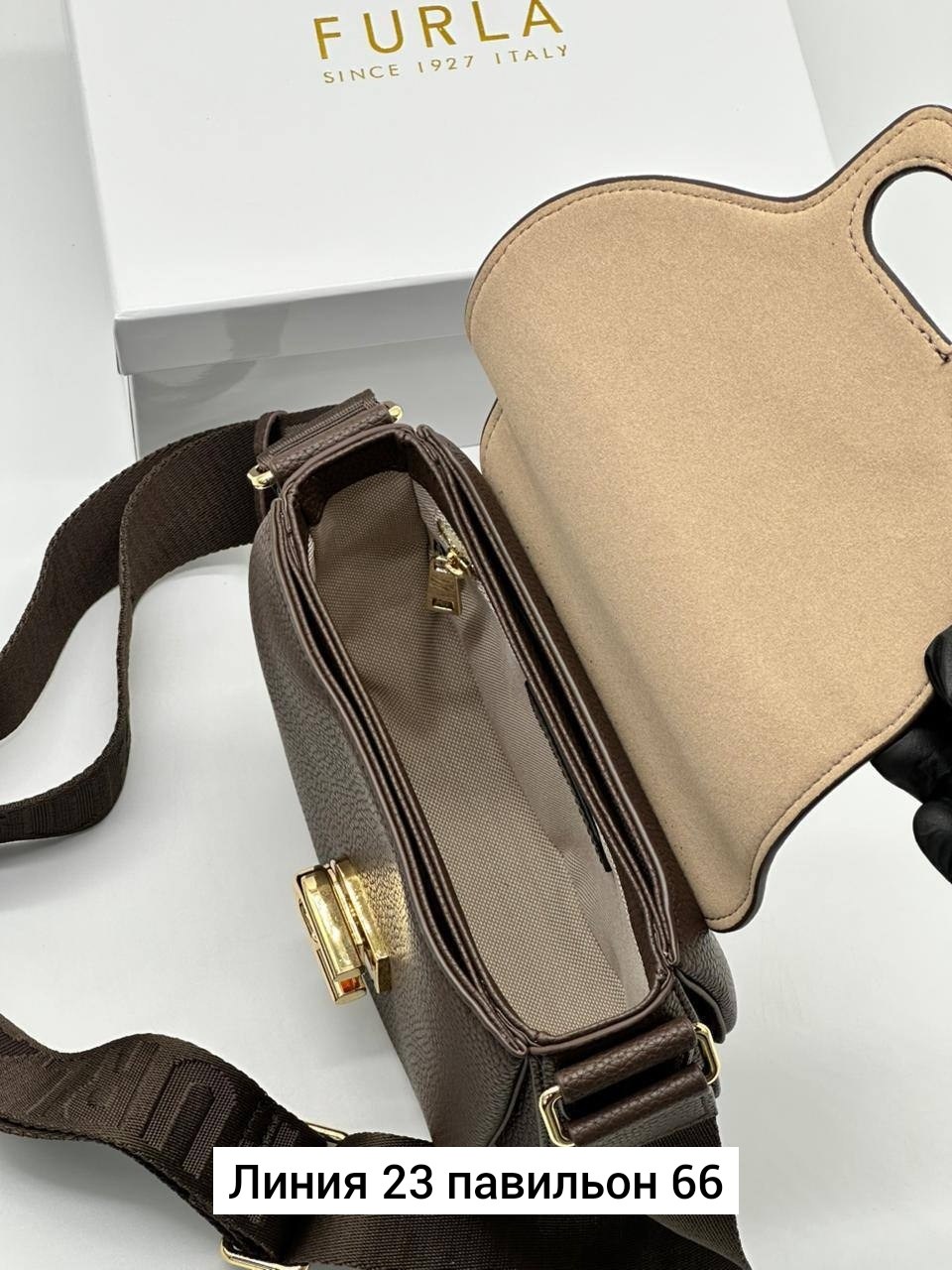 женская сумка,сумка через плечо furla mini lotus серый,сумка кросс-боди кожаная lotus furla,сумка через плечо furla lotus s crossbody серо-коричневый,furla сумка через плечо