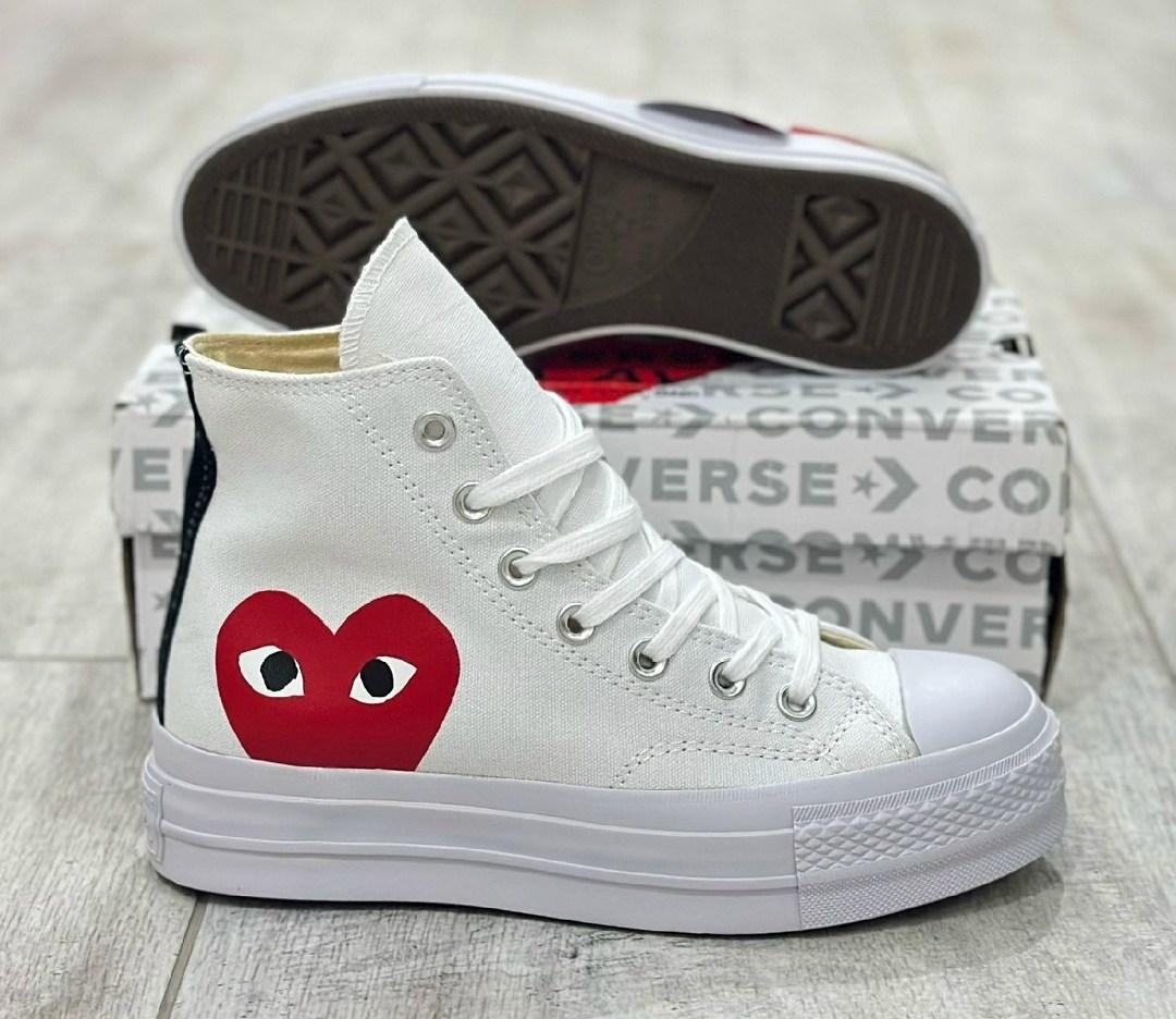 конверсы comme des garcons,converse comme des garcons,comme des garcons play x converse chuck taylor,converse x comme des garcons кеды,кеды cdg play x converse chuck taylor collection