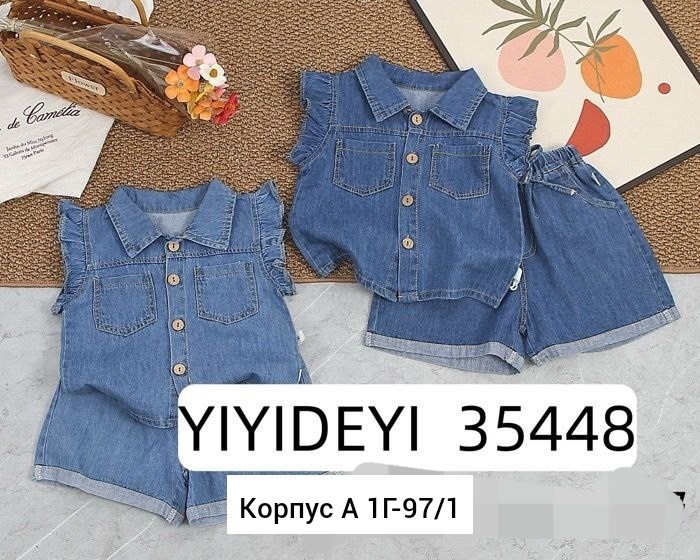 джинсовый костюм для девочки,детский джинсовый костюм,комплект одежды девочке,летняя одежда для девочек,джинсовые костюмы