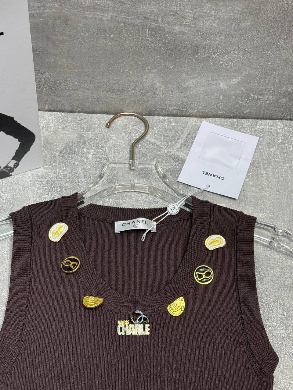 женская майка,balmain трикотажный топ с декоративными пуговицами черный,майка топы,топ женский