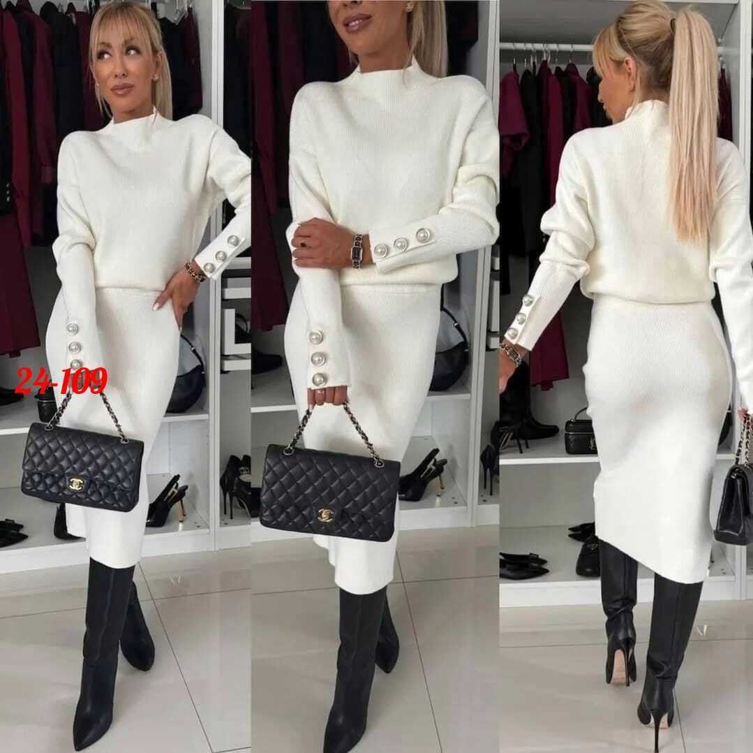 костюм теплый с юбкой миди двойка malax clothes,вязаный костюм с юбкой,костюм с юбкой,женский костюм,юбка и кофта костюм