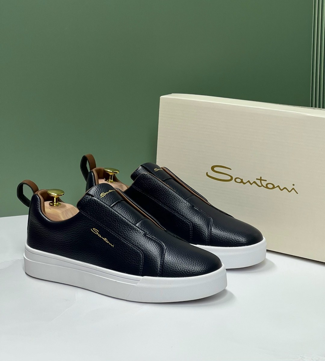 ,слипоны santoni,мужские слипоны,мужская ,слипоны мужские кожаные