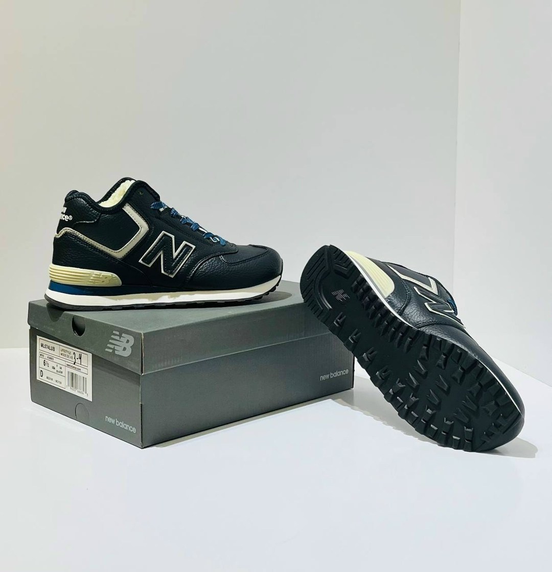 кроссовки зимние new balance 574,кроссовки new balance 574,кроссовки new balance 574 high leather blue с мехом,зимние кроссовки new balance,кроссовки мужские new balance 574