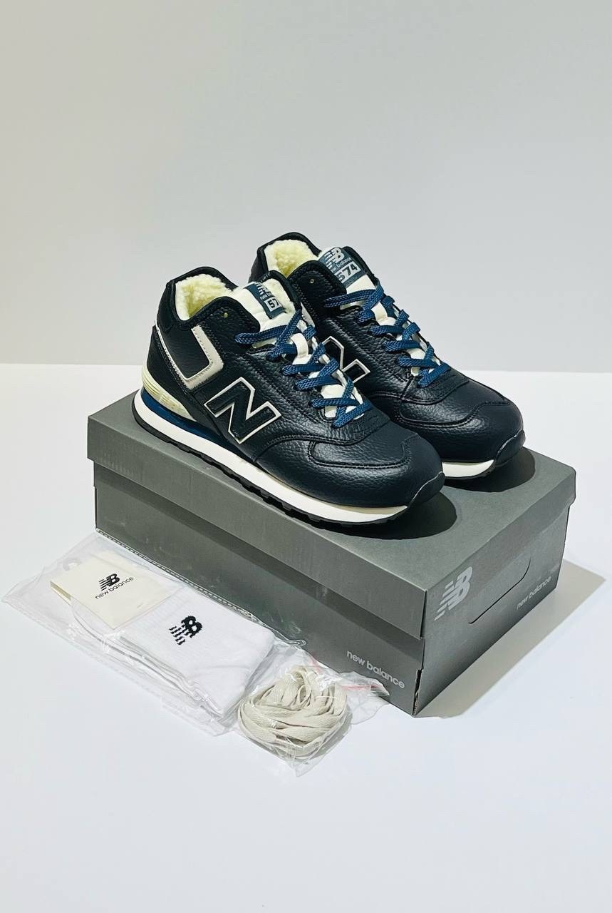 кроссовки зимние new balance 574,кроссовки new balance 574,кроссовки new balance 574 high leather blue с мехом,зимние кроссовки new balance,кроссовки мужские new balance 574