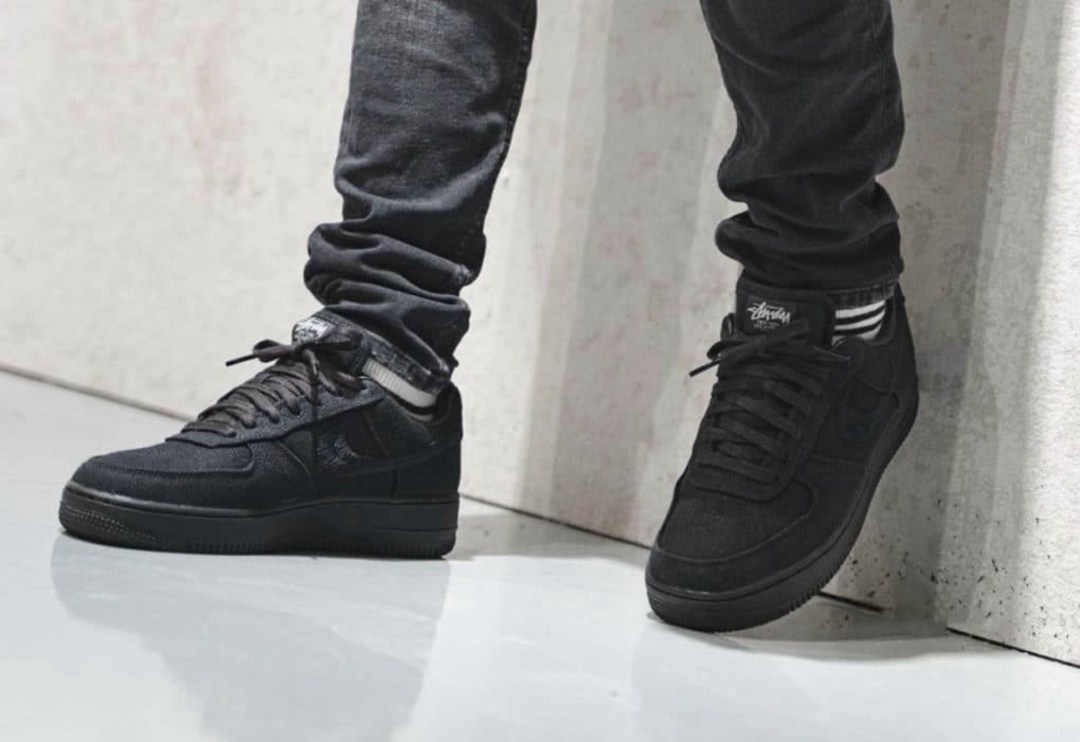 nike air force 1 low stussy black,nike air force 1 low black,nike air force 1 black,nike air force 1 low triple black,nike air force 1 stussy
