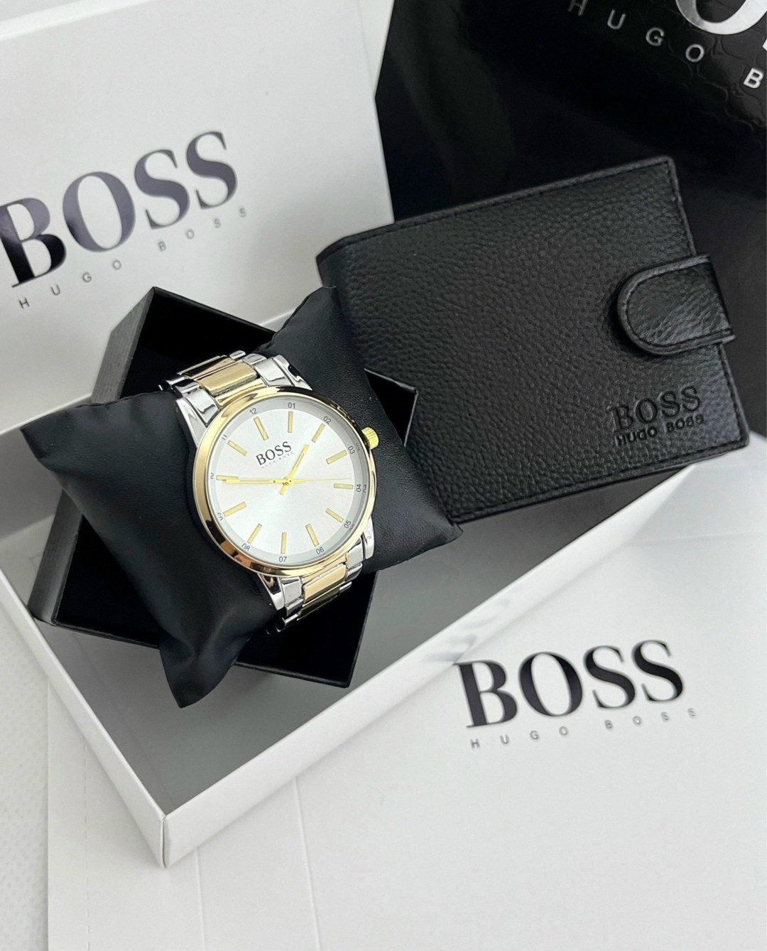кошелек для мужчин,подарочный набор boss,мужской подарочный набор,подарочный набор босс мужской,набор для мужчин