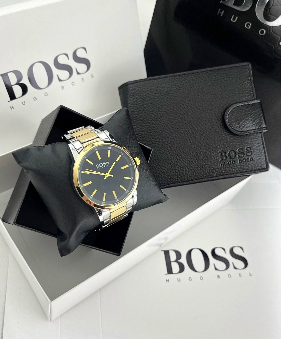 кошелек для мужчин,подарочный набор boss,мужской подарочный набор,подарочный набор босс мужской,набор для мужчин