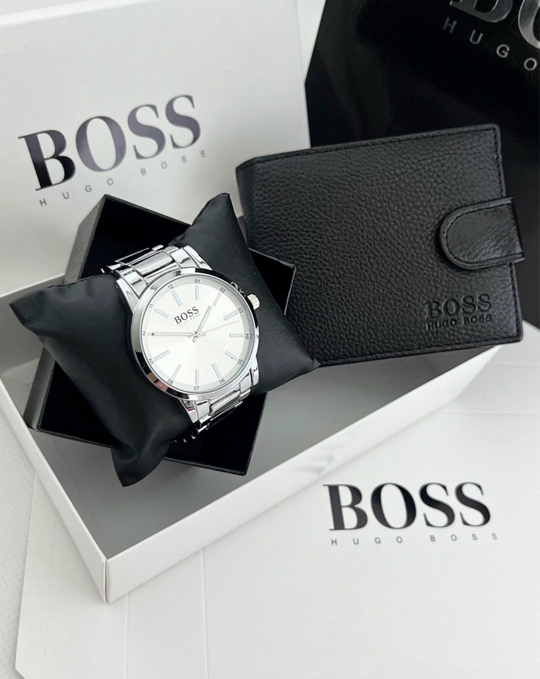 кошелек для мужчин,подарочный набор boss,мужской подарочный набор,подарочный набор босс мужской,набор для мужчин