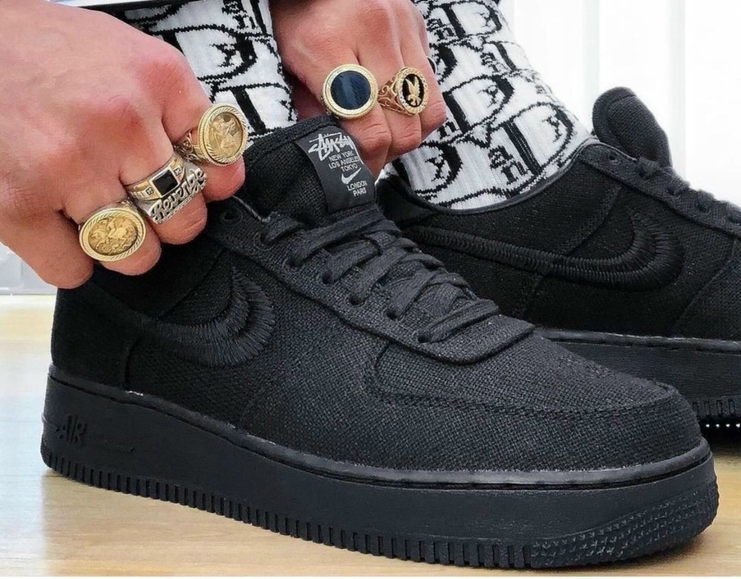 nike air force 1 low stussy black,nike air force 1 low black,nike air force 1 black,nike air force 1 low triple black,nike air force 1 stussy