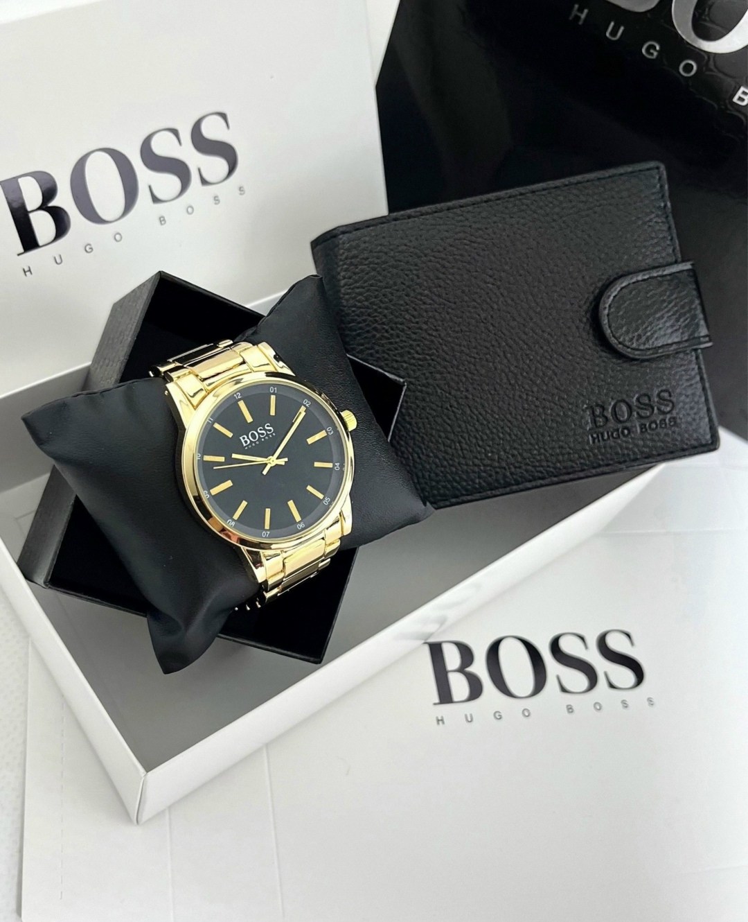 кошелек для мужчин,подарочный набор boss,мужской подарочный набор,подарочный набор босс мужской,набор для мужчин