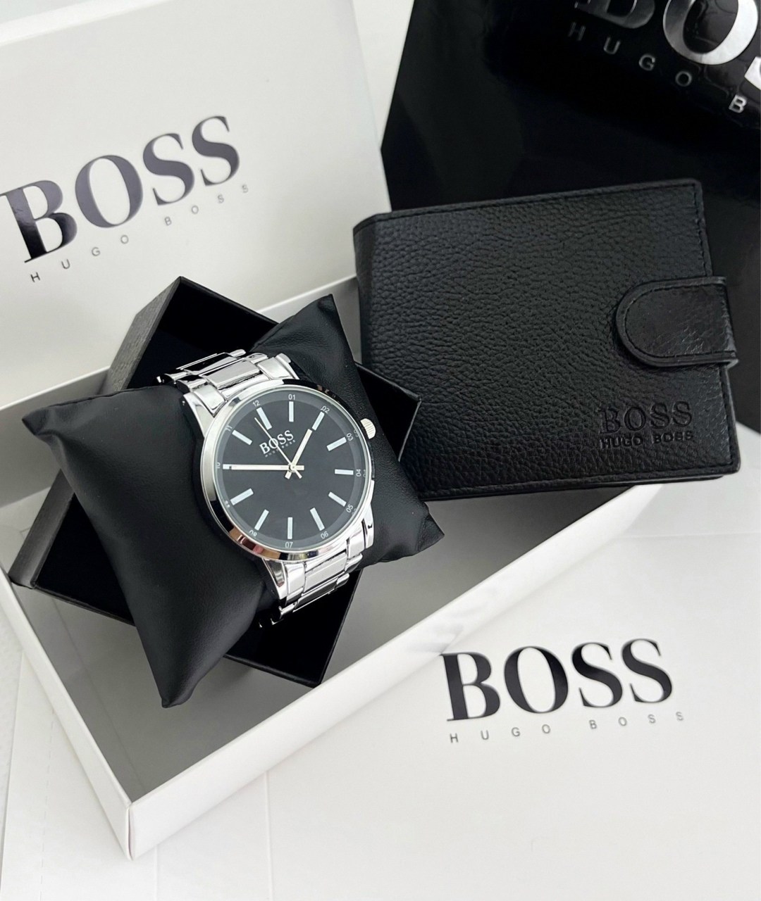 кошелек для мужчин,подарочный набор boss,мужской подарочный набор,подарочный набор босс мужской,набор для мужчин