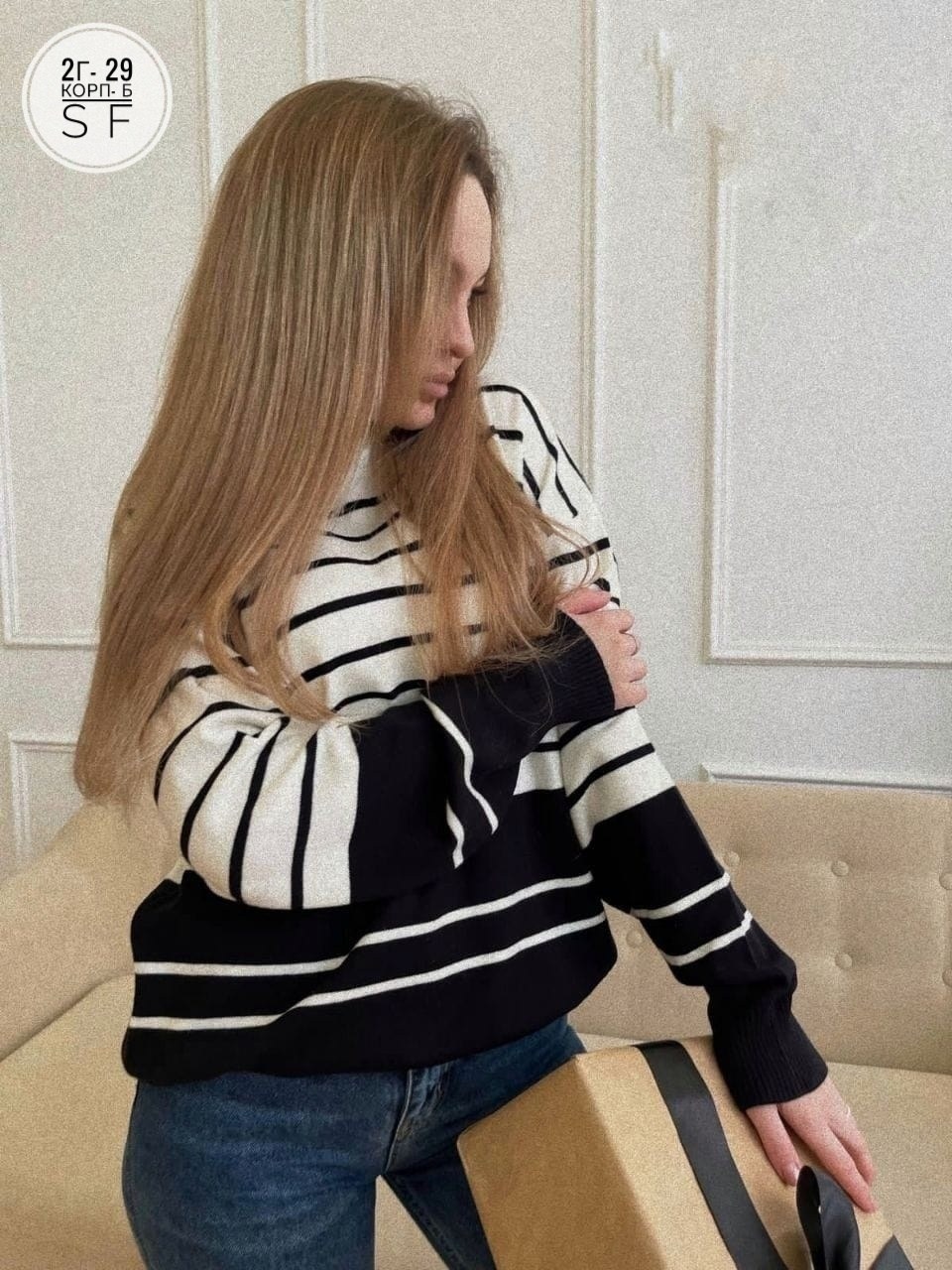 свитшот женский свободный в полоску,женская кофта,женский свитшот,кофта свитер женский,кофта акрил женская