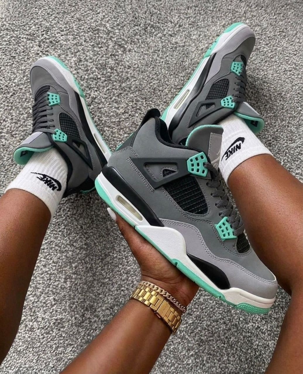 кроссовки nike air jordan 4 retro,nike air jordan 4 retro green glow,кроссовки nike air jordan 4,кроссовки,jordan 4 retro green glow