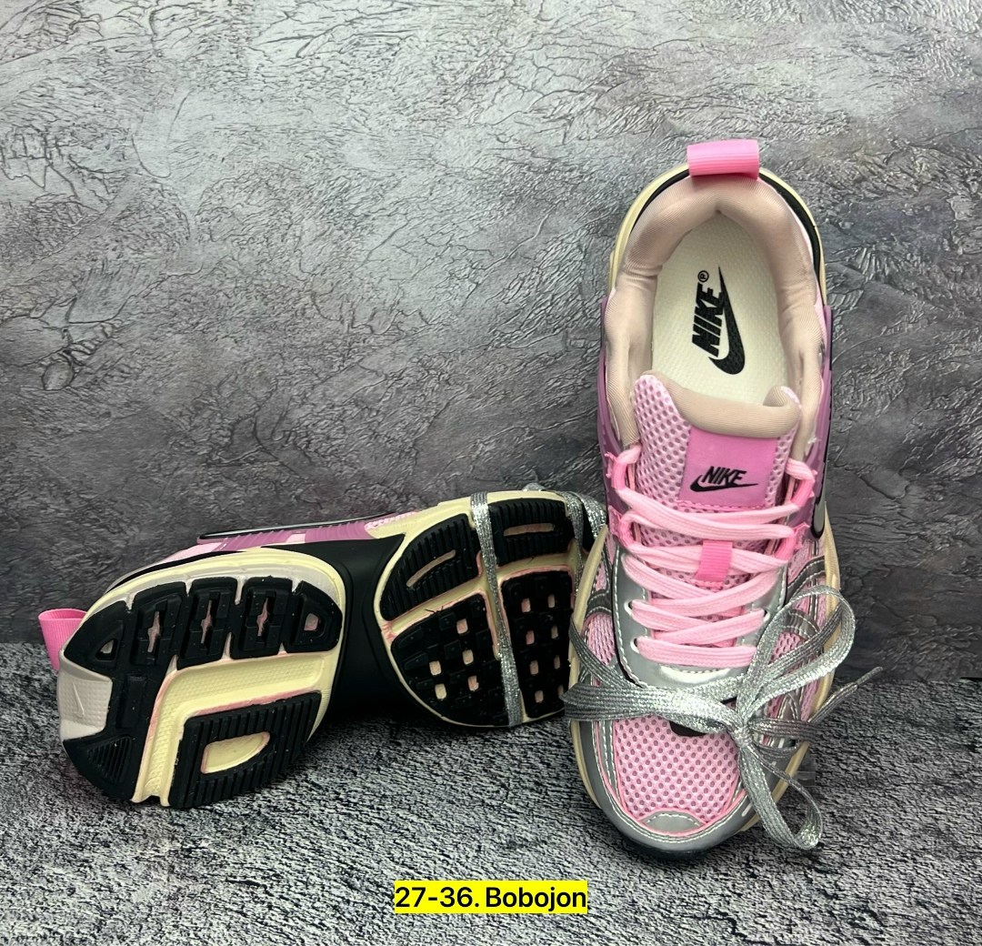 кроссовки женские nike,кроссовки nike,кроссовки nike v 2 k run,кроссовки для бега v2k run женские с низким верхом серебристо-розовые nike,кроссовки для бега v2k run женские с низким верхом белые/розов