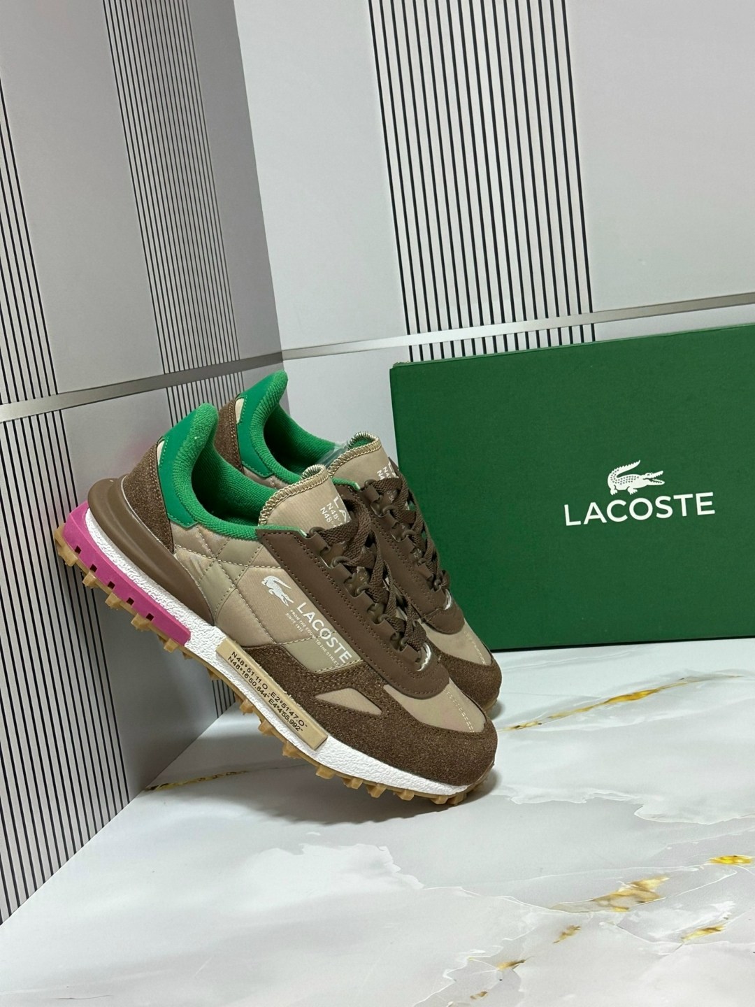 кроссовки женские lacoste elite active коричневый,кроссовки спортивные lacoste elita active,кроссовки lacoste elite active,кроссовки lacoste,кроссовки для образа жизни женские низкие lacoste, цвет lig