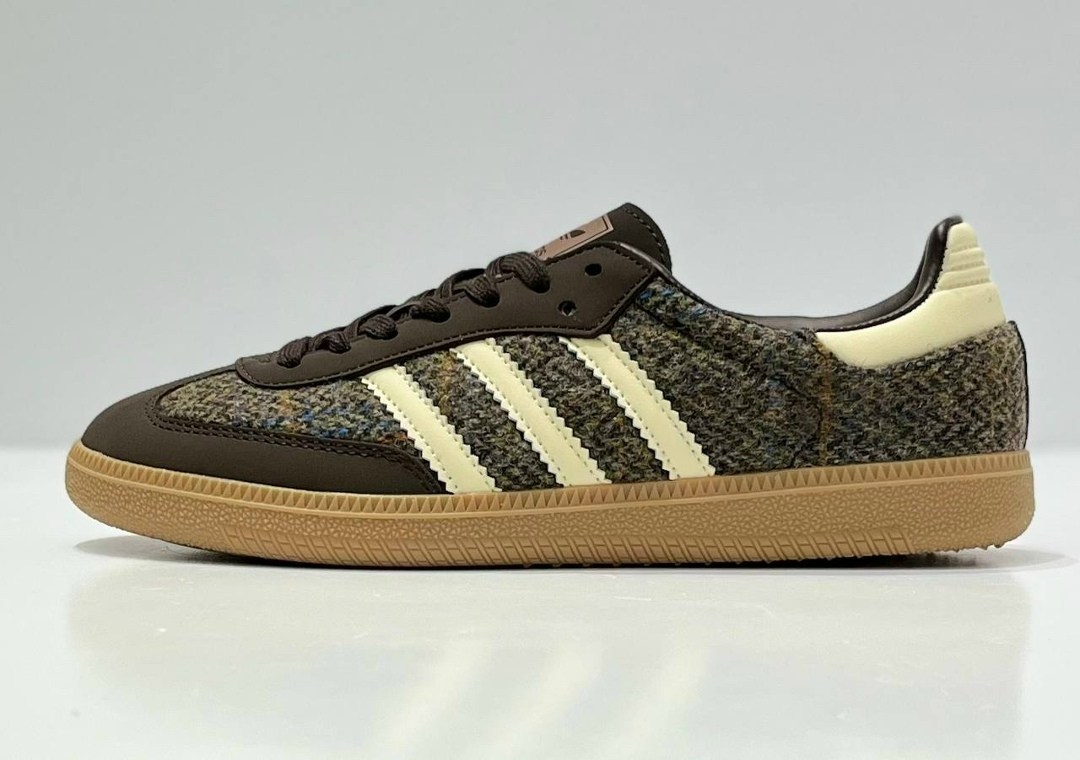 кроссовки adidas samba og,adidas кроссовки adidas,кроссовки adidas samba,кроссовки adidas samba og tweed pack-dark brown коричневый,кроссовки adidas samba og tweed pack dark brown
