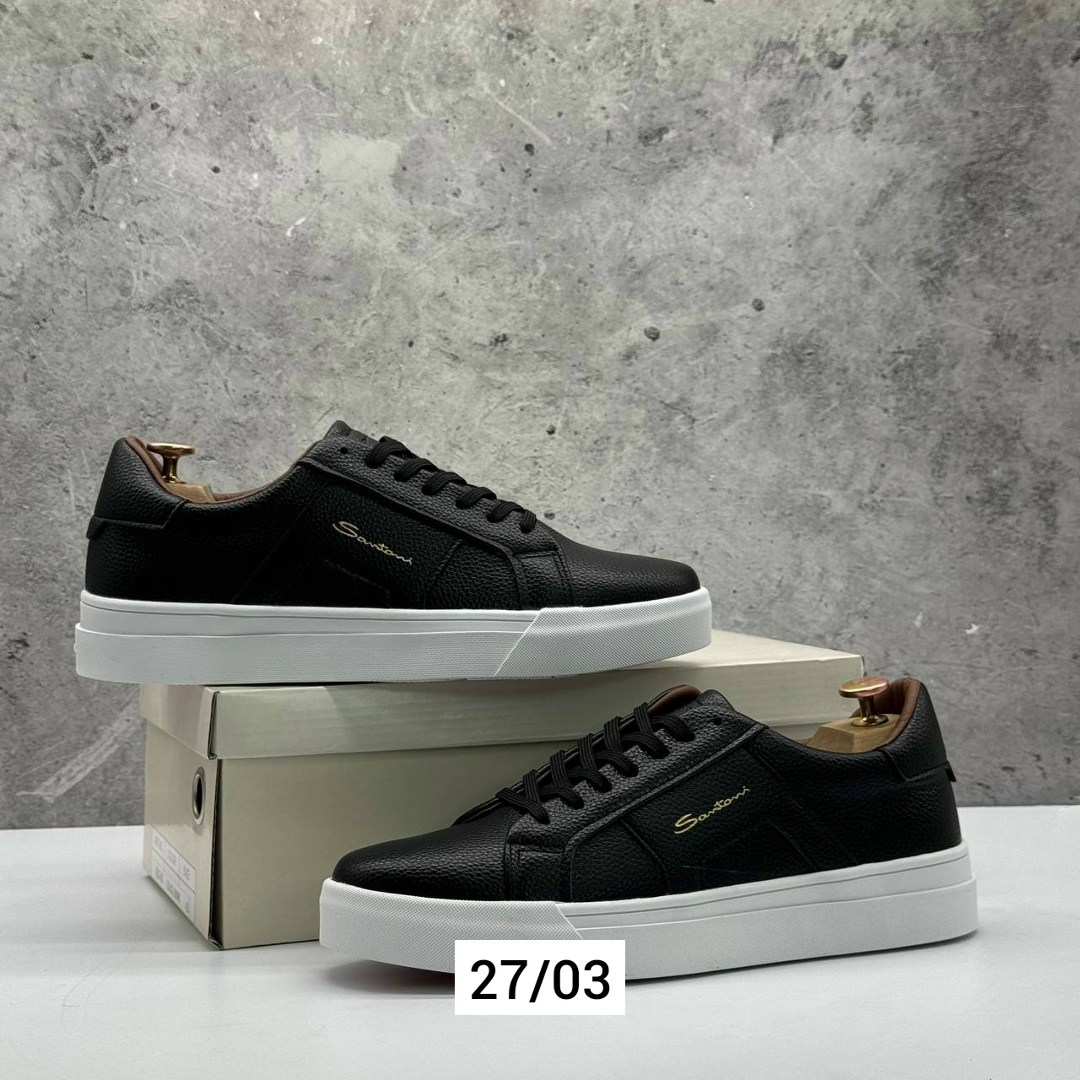 кеды мужские кожаные santoni черные premium,мужские кеды santoni,кеды мужские кожаные,мужские кеды,кеды для мужчин кожа