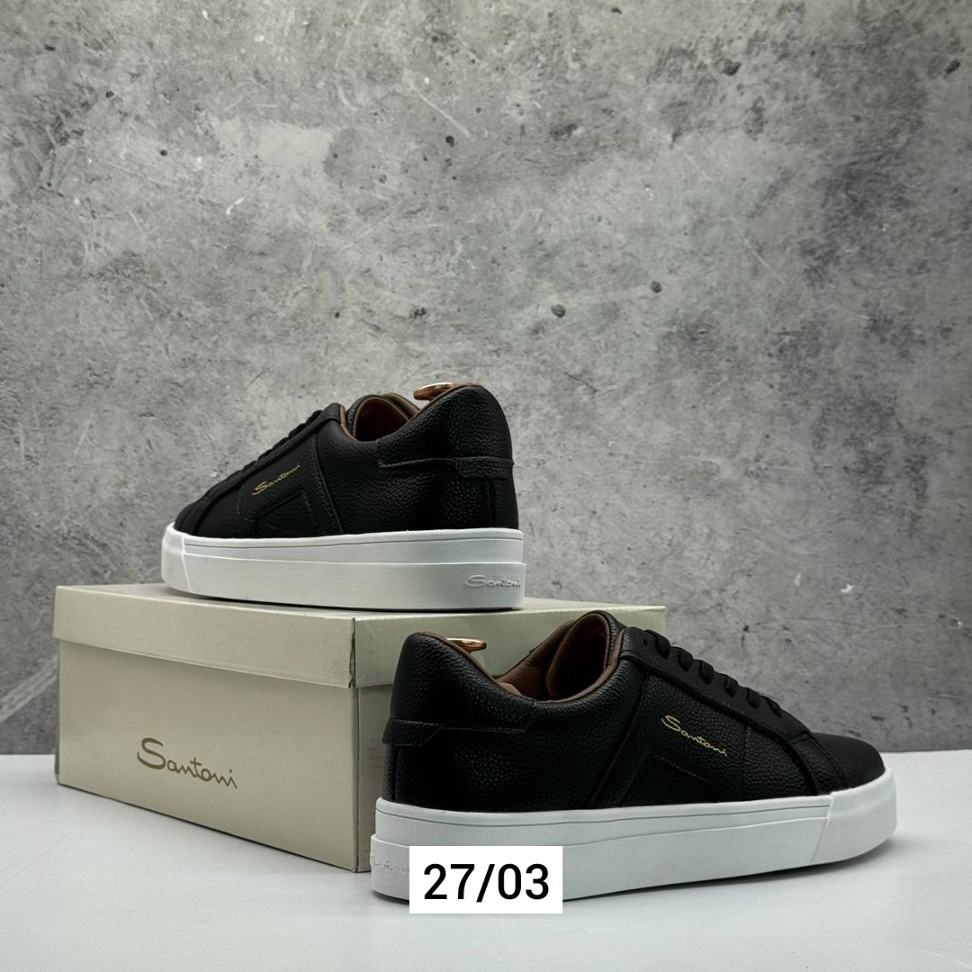 кеды мужские кожаные santoni черные premium,мужские кеды santoni,кеды мужские кожаные,мужские кеды,кеды для мужчин кожа