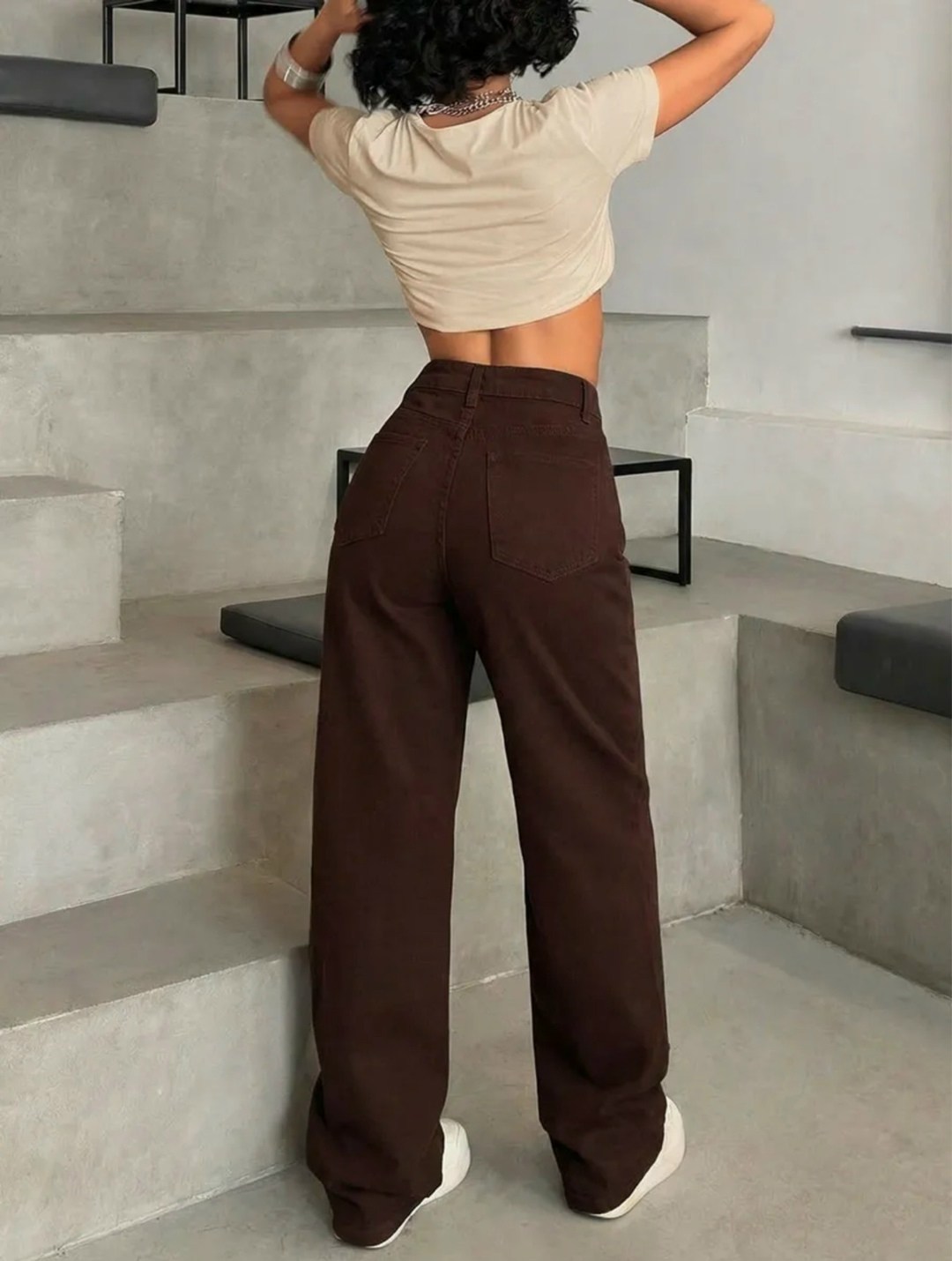 джинсы широкие палаццо черные,джинсы женский kydenim коричневый палаццо,джинсы широкие коричневые,джинсы широкие клеш с высокой посадкой коричневый,коричневые джинсы женские