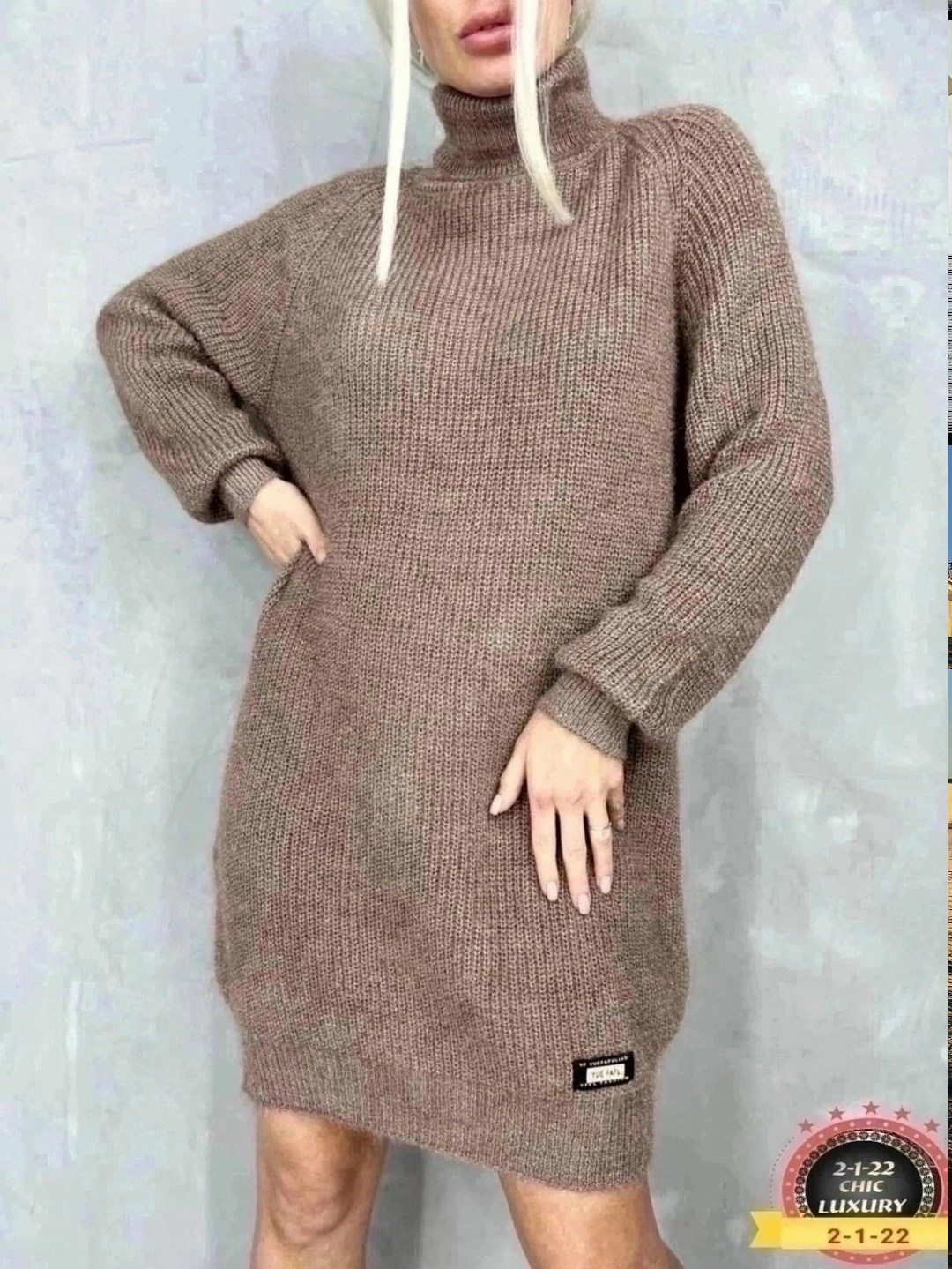 платье вязаное теплое,платье вязаное теплое welcomefashion 201270456,женское вязаное платье миди,платье вязаное теплое welcomefashion 201270455,вязаное платье