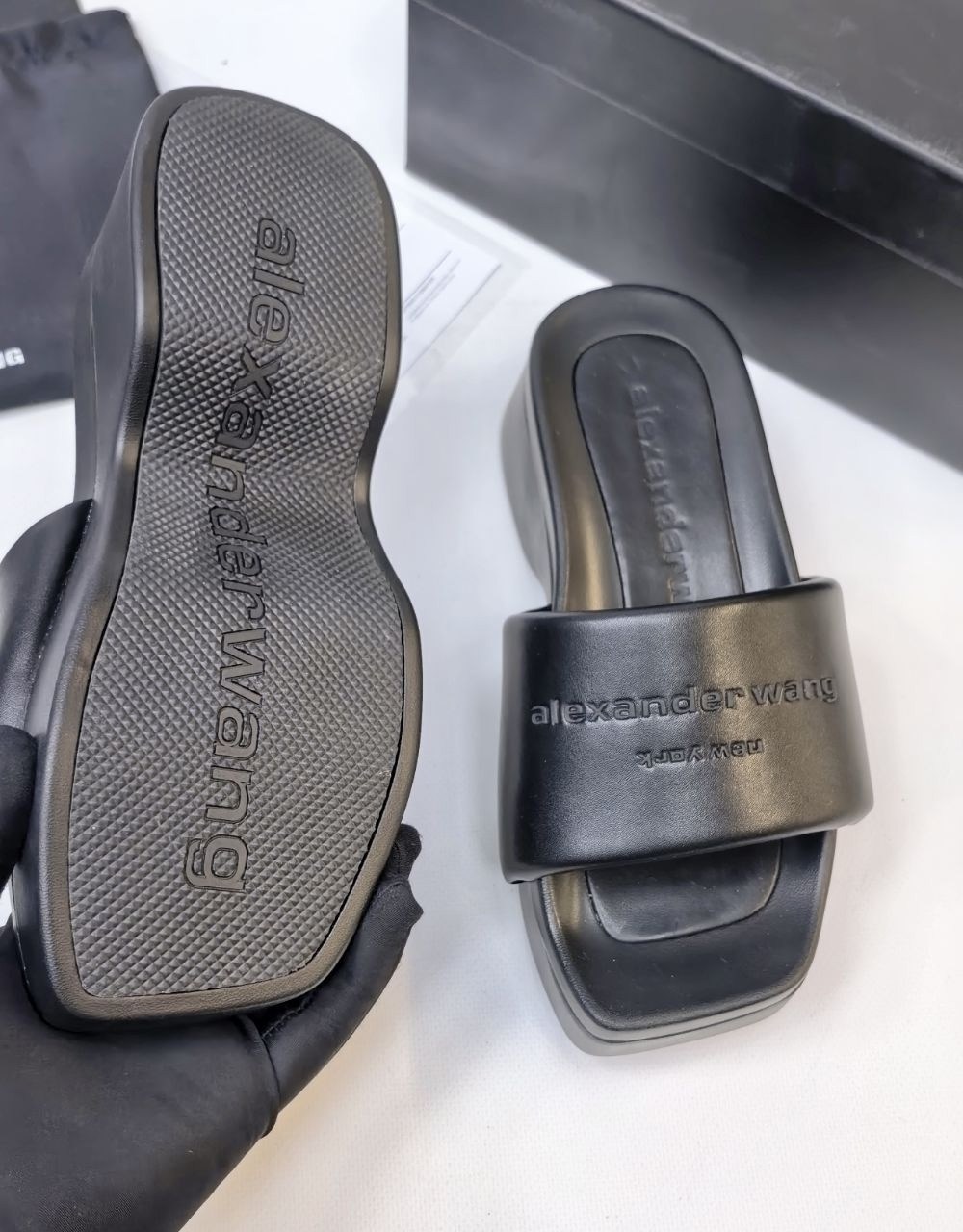 шлепанцы alexander wang,шлепки alexander wang,босоножки alexander wang,alexander wang шлепки на платформе,шлепанцы женские alexander wang
