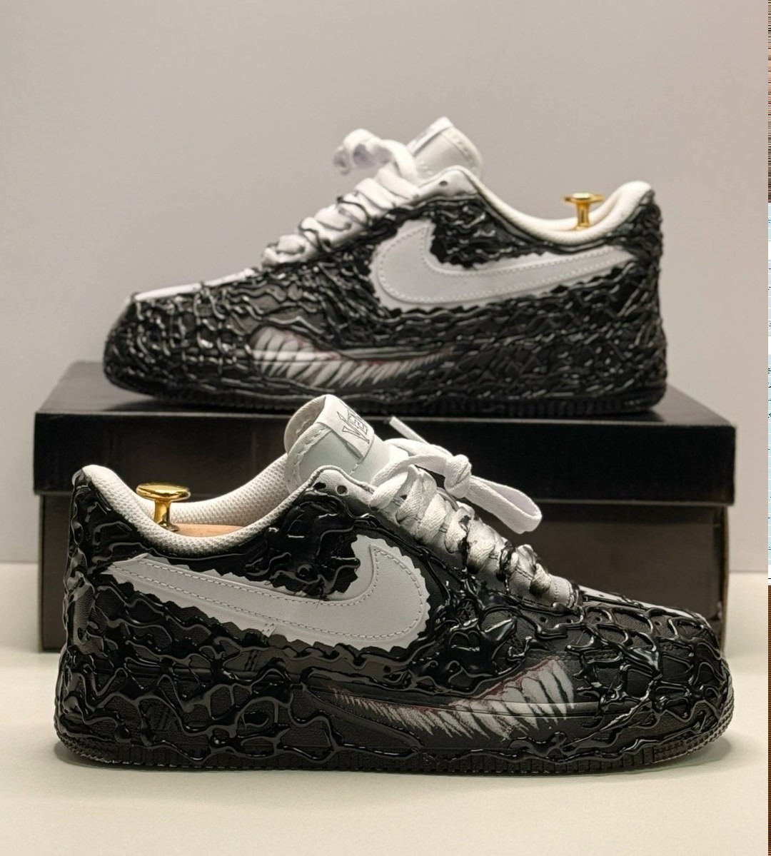 кроссовки найк веном,nike кроссовки,nike airforce 1 venom customize shoes,кроссовки,кастомные кроссовки