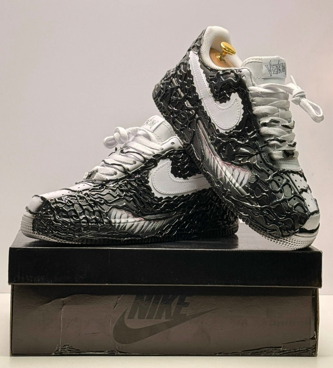 кроссовки найк веном,nike кроссовки,nike airforce 1 venom customize shoes,кроссовки,кастомные кроссовки