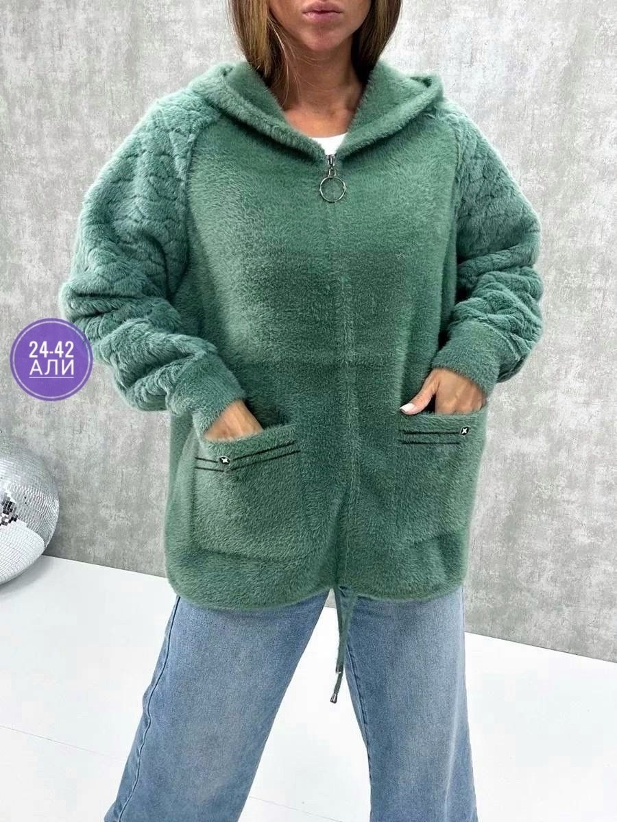 кардиган из альпаки,кардиган пушистый с альпакой кофта теплая на замке h&m fashion,кардиган альпака,куртка из альпаки,кофта из альпаки женская с капюшоном