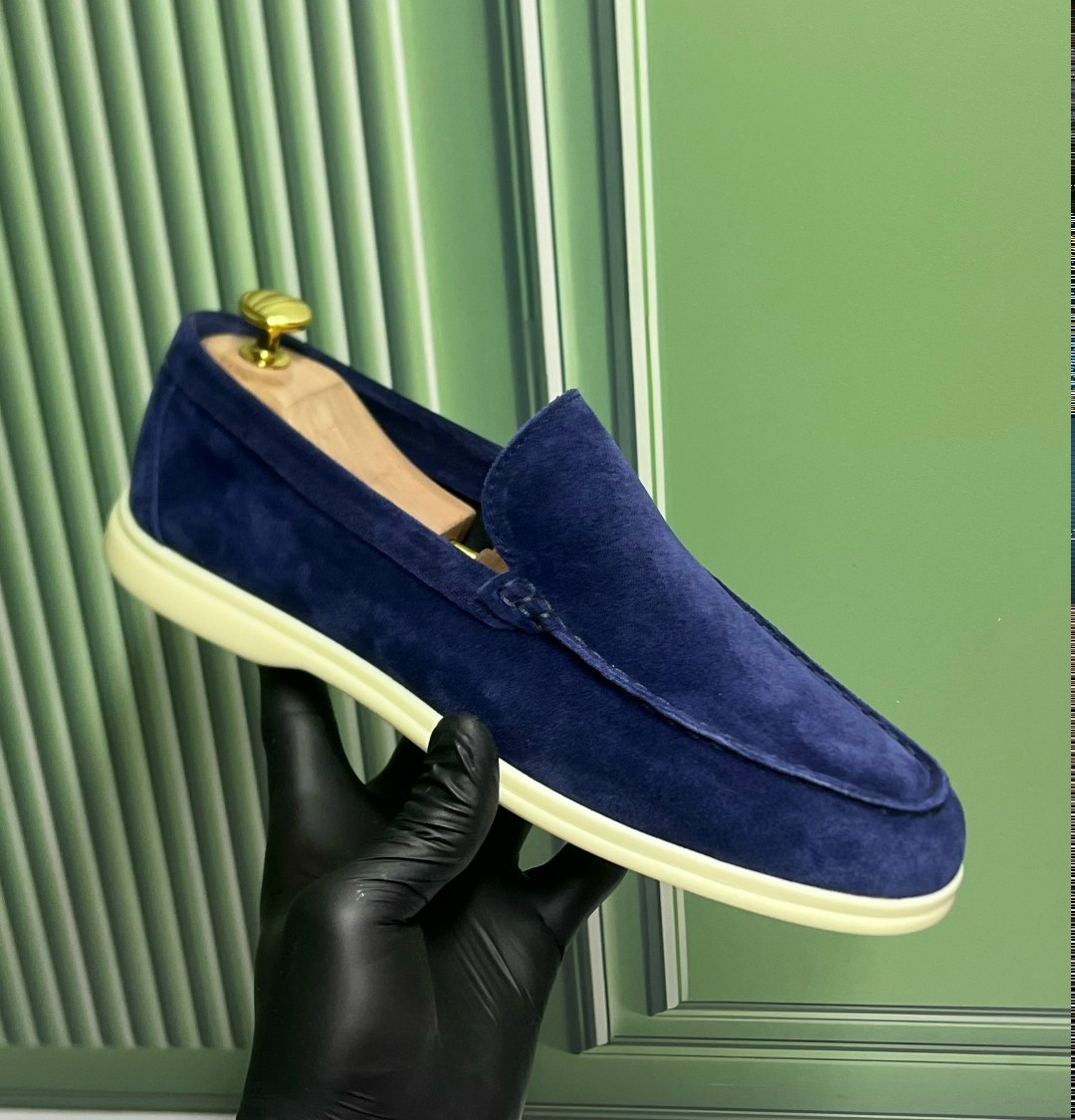 лоферы мужские loro piana,лоферы loro piana summer walk синие,лоферы loro piana,loro piana темно-синие замшевые туфли для женщин,лоферы loro piana summer walk