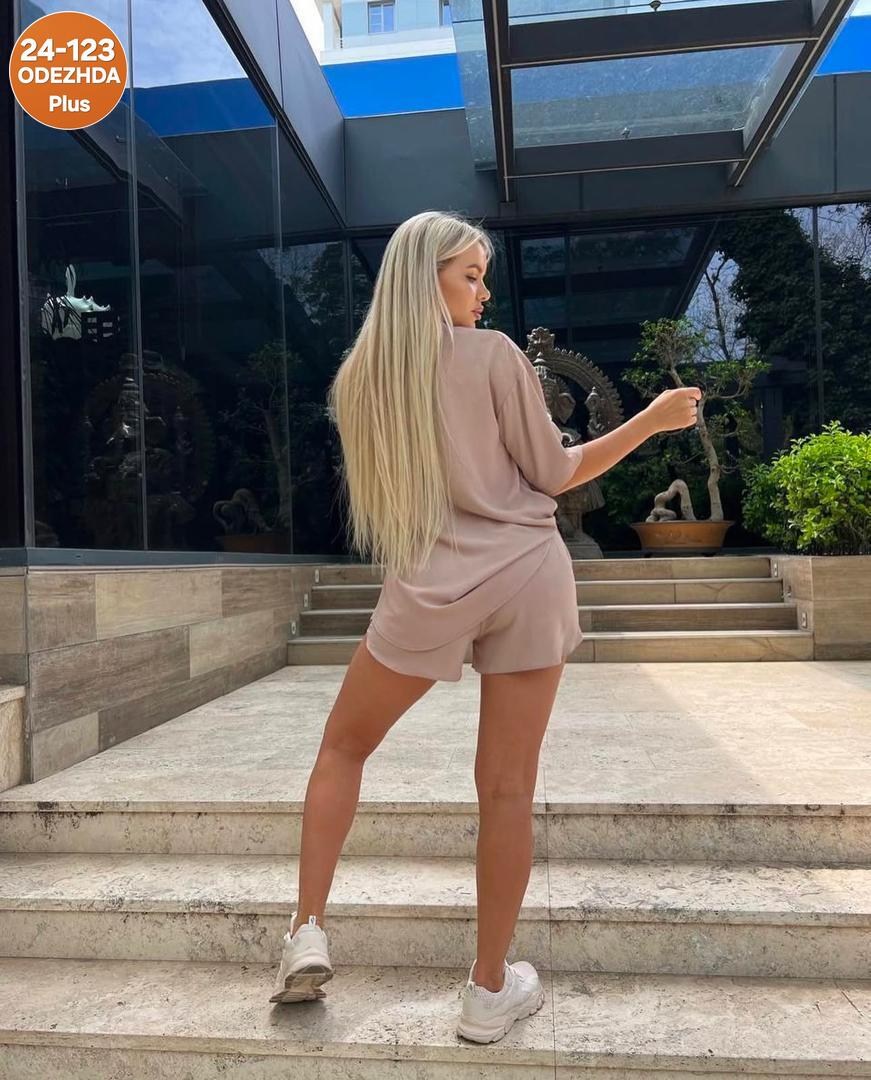 женский костюм с шортами,летний костюм шорты и рубашка,костюм рубашка и шорты жатка,бежевый костюм шорты и рубашка,летние костюмы женские