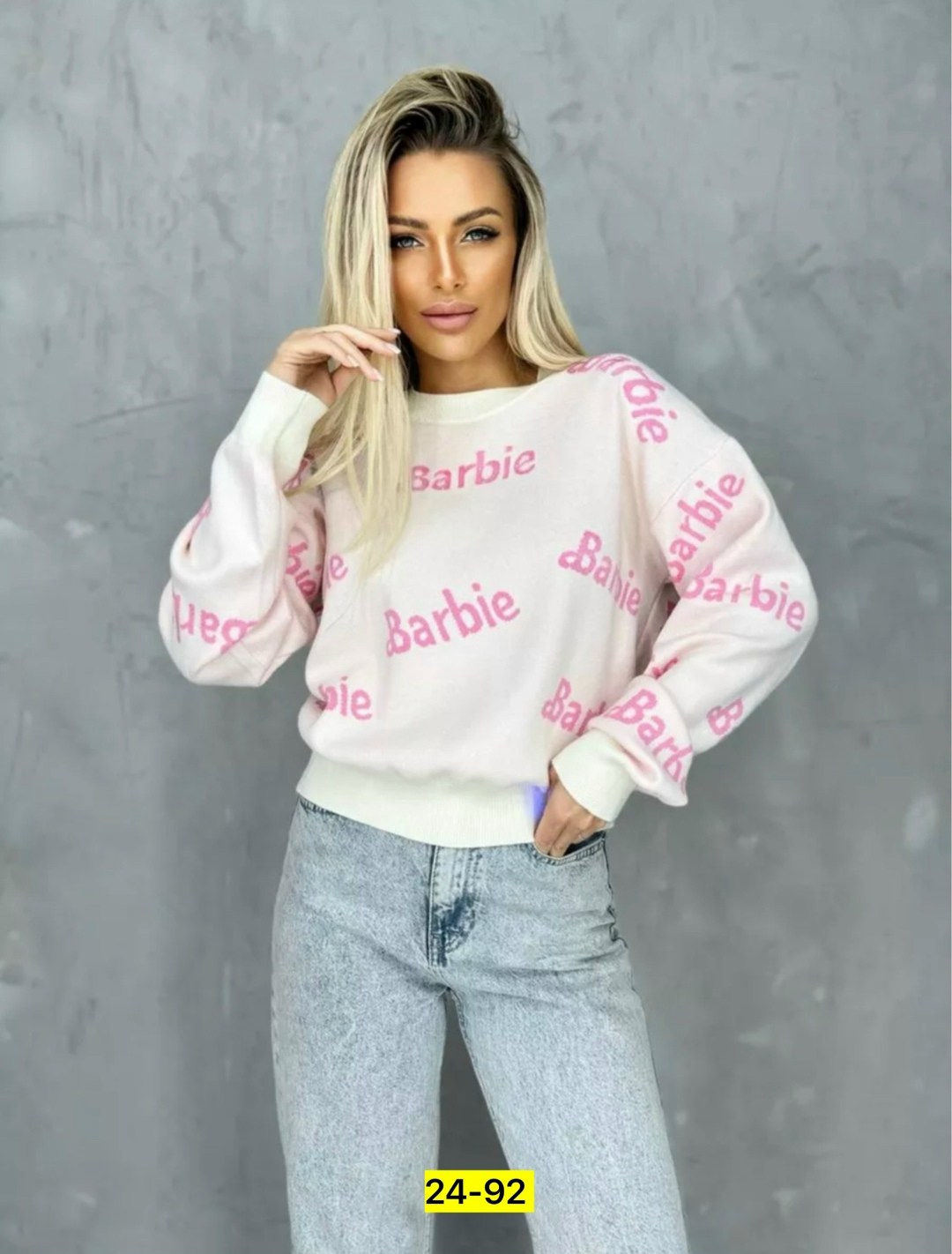 свитер оверсайз вязаный barbie,кофта шерсть,свитер в стиле barbie eliff,кофта женская,джемпер оверсайз с принтом барби