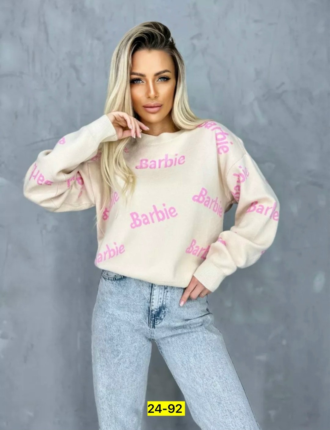 свитер оверсайз вязаный barbie,кофта шерсть,свитер в стиле barbie eliff,кофта женская,джемпер оверсайз с принтом барби