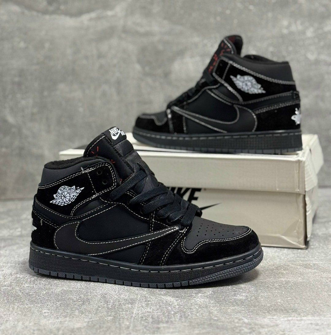 кроссовки nike travis scott x air jordan 1 high black phantom,,nike air jordan 1 og black phantom travis scott,travis scott x nike air jordan 1 high black phantom,кроссовки для мужчин замш