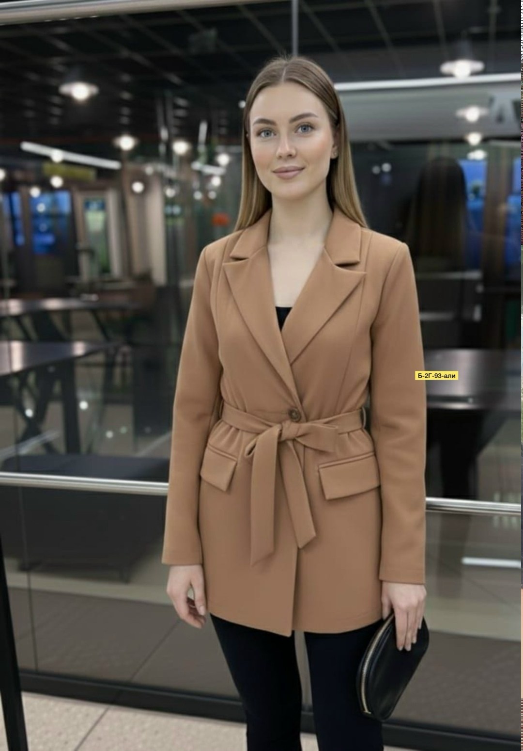 женский пиджак,пиджак прямой grace collection,пиджак,пиджак и жакет,жакет с поясом