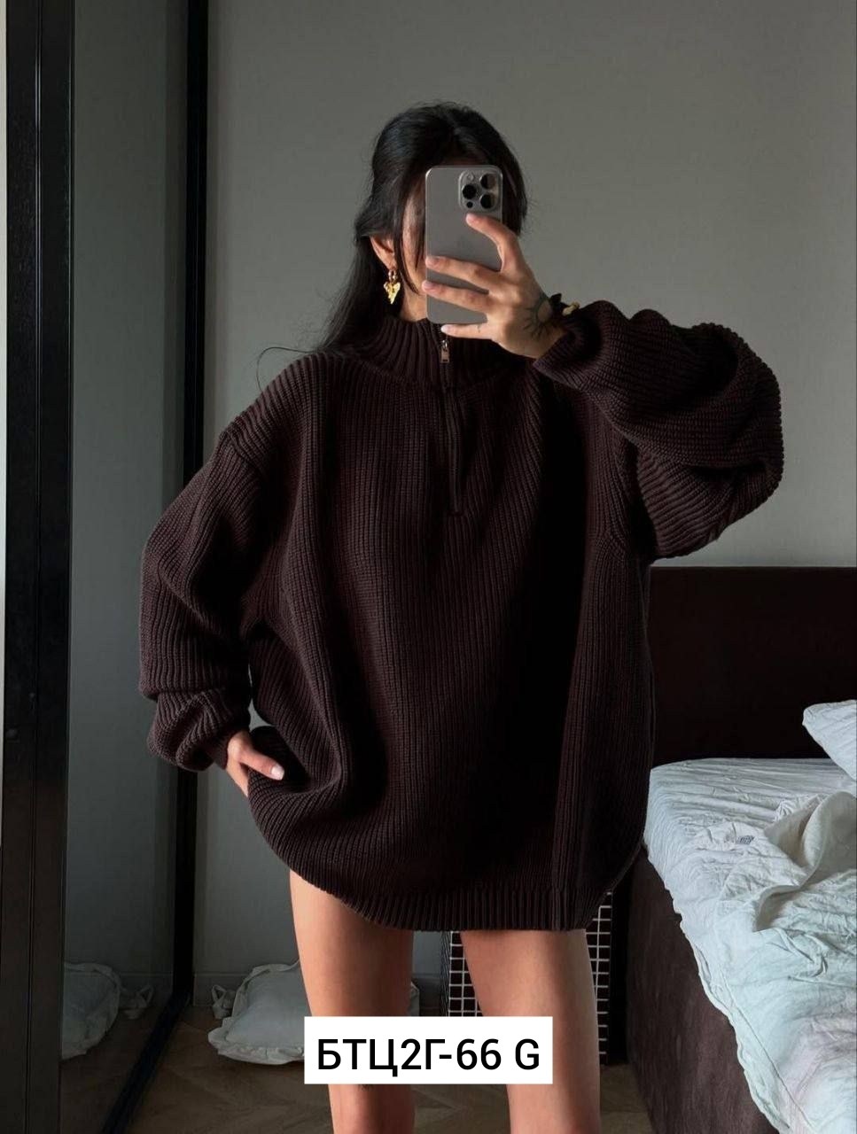 свитер оверсайз женский,свитер оверсайз с горлом y2k pinki twinki,модные свитера,свитер оверсайз с молнией,свитер вязаный оверсайз с горлом и молнией