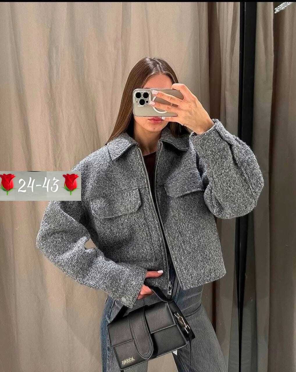 короткая куртка из букле zara серый,куртка женская,укороченная куртка букле zara v143906466 цвет: серый,куртка пальто,шерстяная куртка