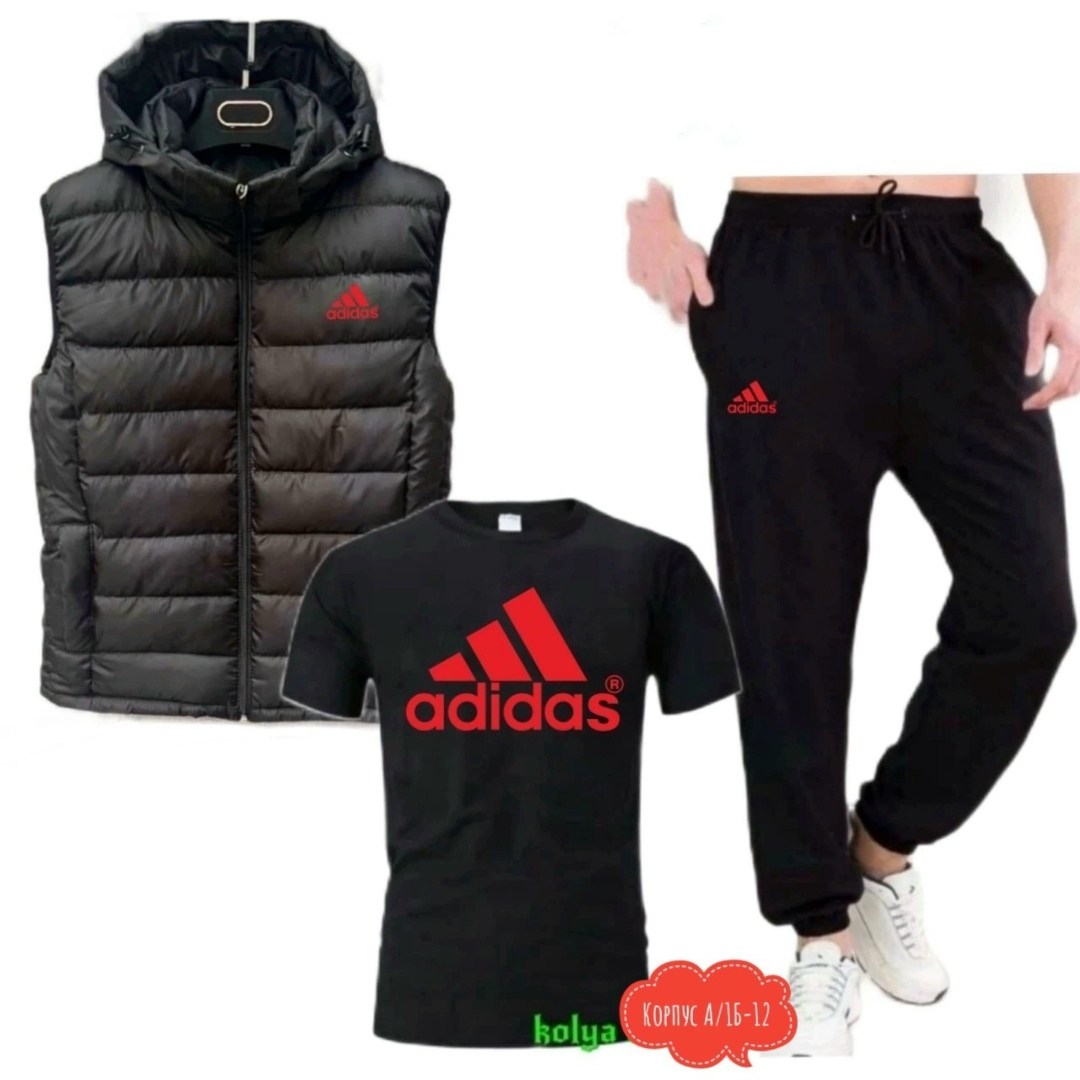спортивные мужские костюмы,мужские жилеты adidas,комплект костюм,костюм для мужчин,мужские костюмы