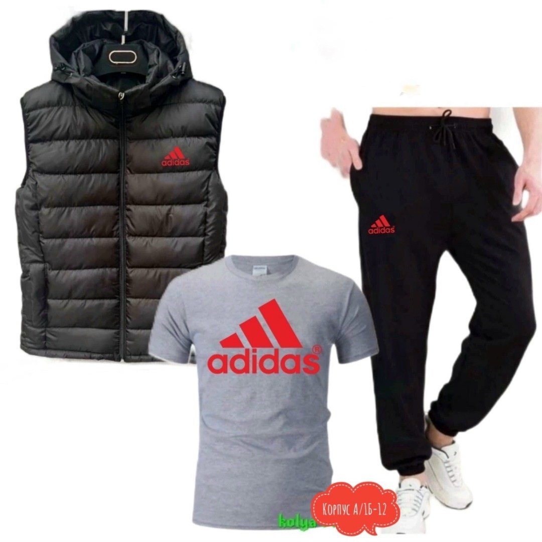 спортивные мужские костюмы,мужские жилеты adidas,комплект костюм,костюм для мужчин,мужские костюмы