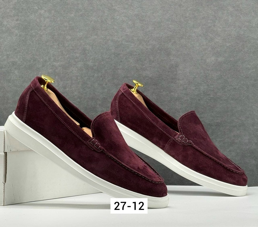 ,лоферы loro piana,бордовые лоферы,замшевые лоферы,loro piana бордовые лоферы