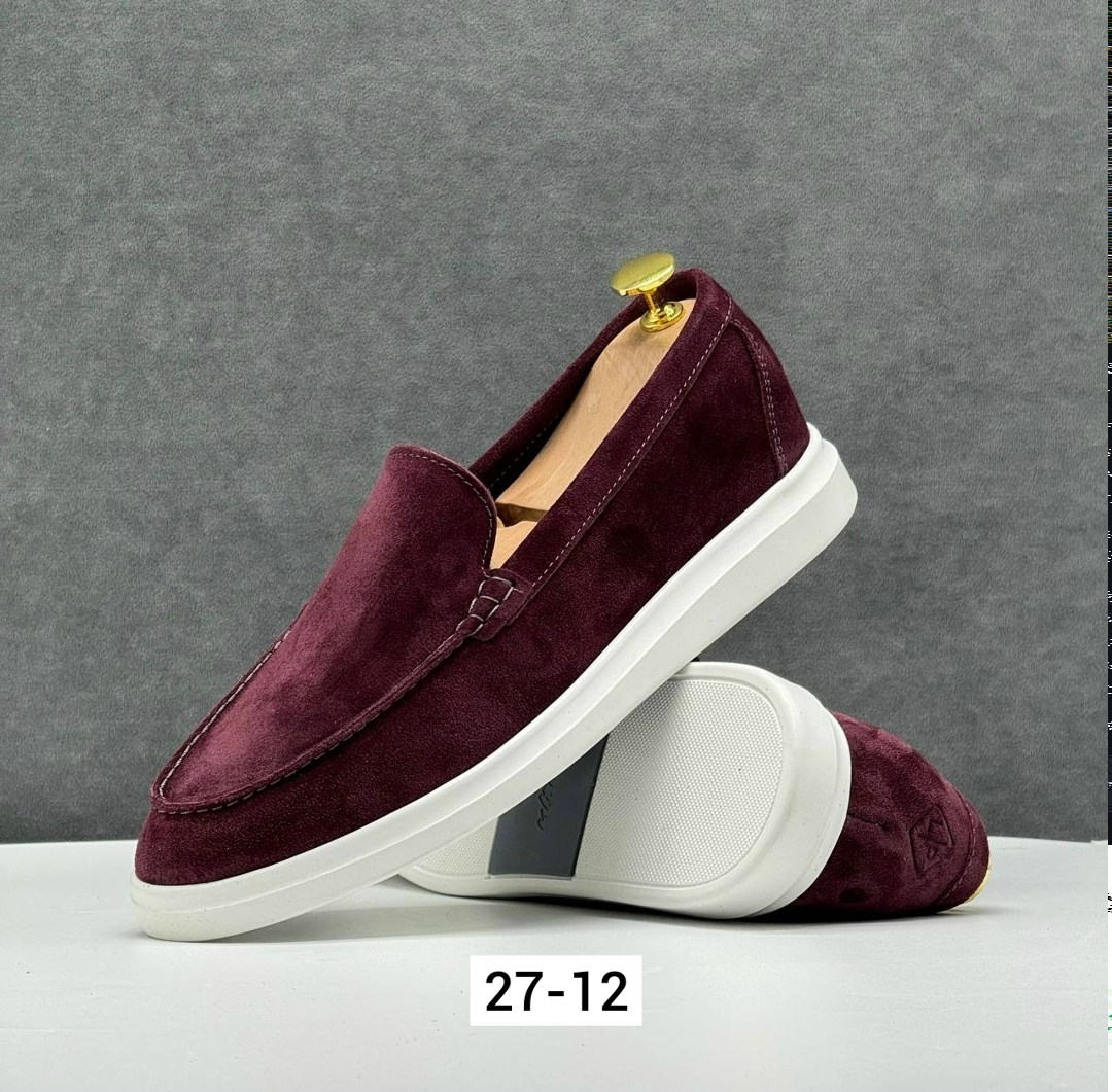 ,лоферы loro piana,бордовые лоферы,замшевые лоферы,loro piana бордовые лоферы