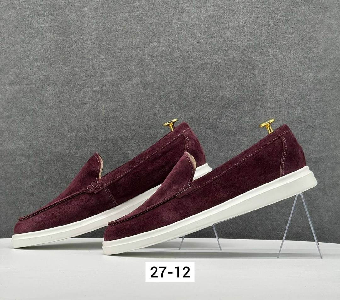 ,лоферы loro piana,бордовые лоферы,замшевые лоферы,loro piana бордовые лоферы