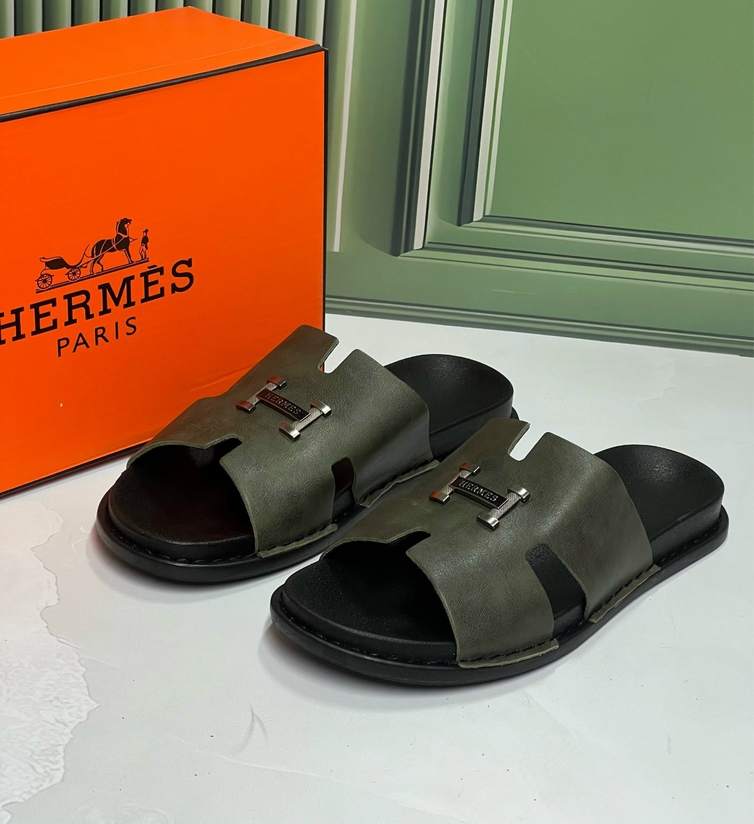 шлепанцы hermes,,шлепанцы мужские,шлепки hermes,тапочки hermes