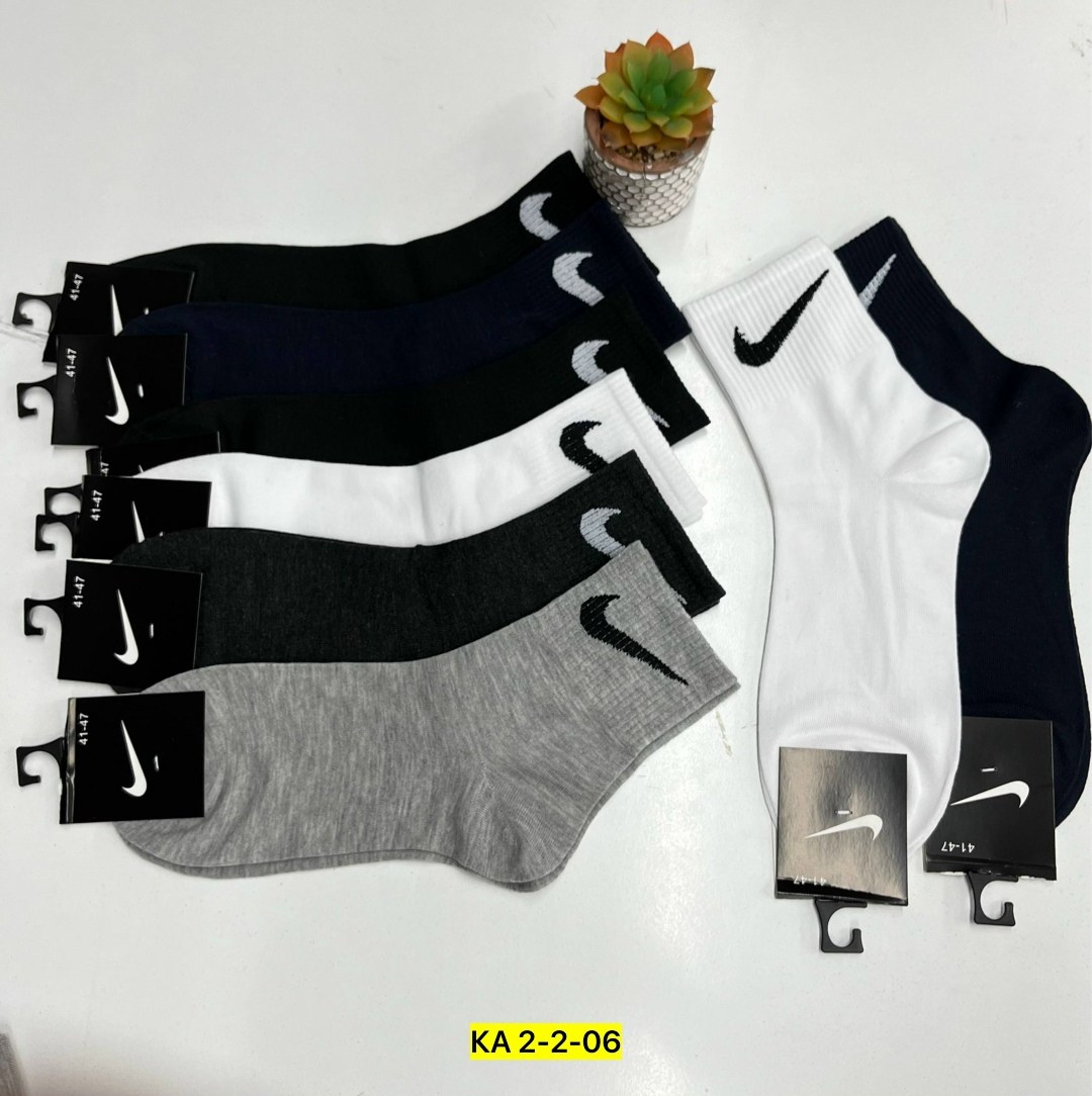 мужские носки nike 41-47 набор 10 пар,носки средние хлопковые набор 5 пар nike,комплект носки мужские,носки мужские,носки nike набор 30 пар короткие мужские