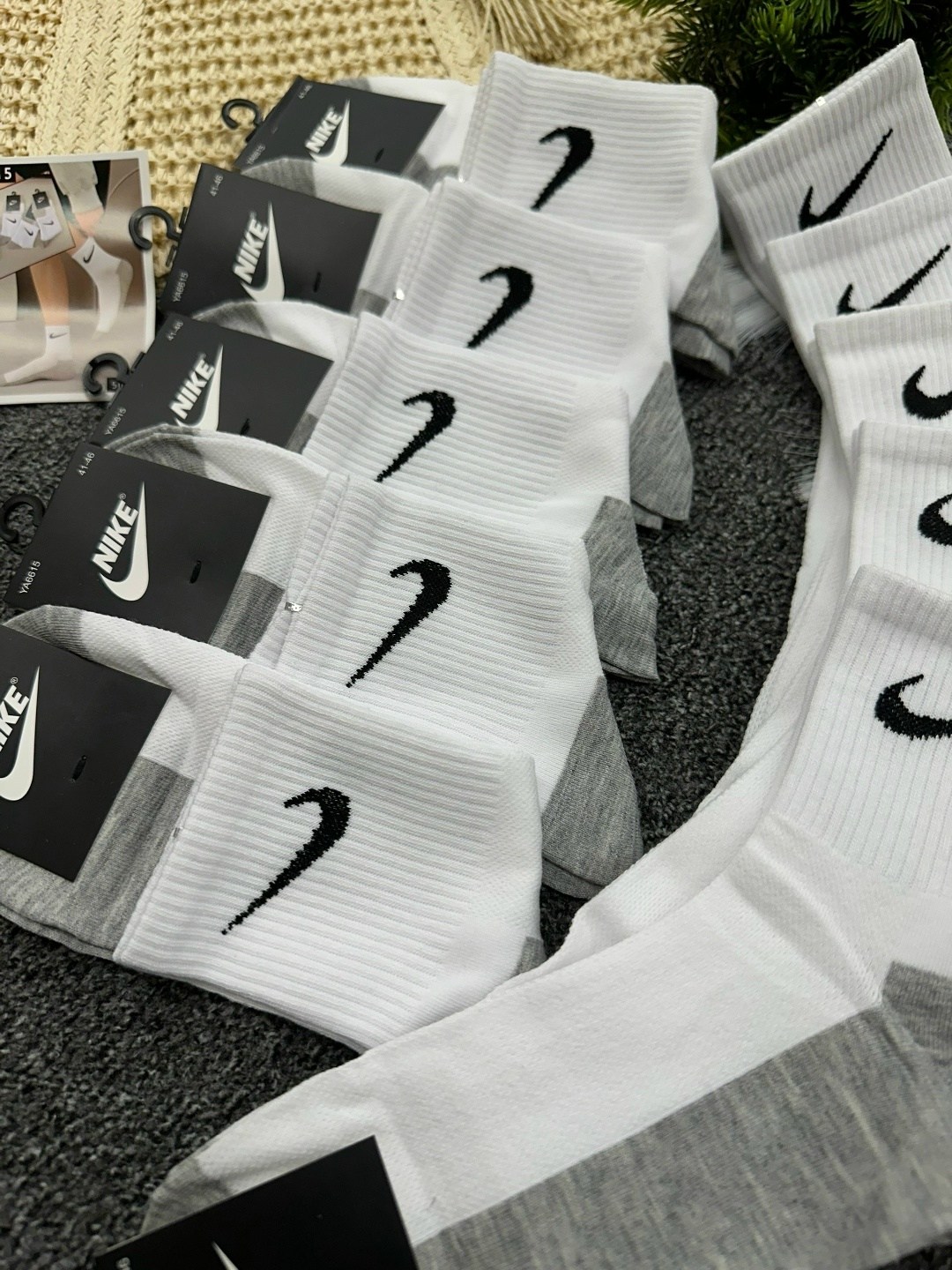 носки мужские 10 пар nike,носки nike высокие,носки мужские nike спорт,спортивные носки nike набор средних носков 5 пар,носки найк